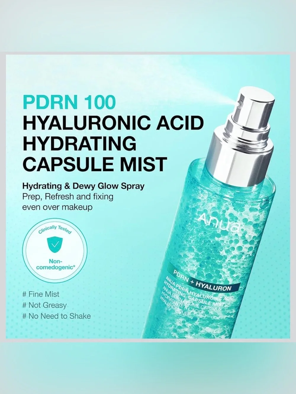 Anua PDRN 100 Hyaluronic Acid Hydrating Mist